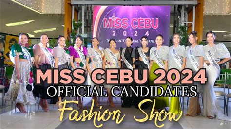 Miss Cebu Official Candidates Fashion Show Youtube