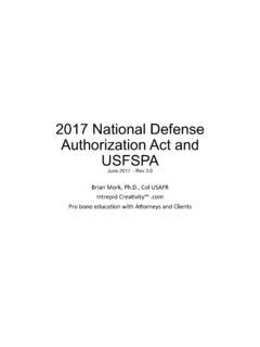 Fiscal Year National Defense Authorization Fiscal Year