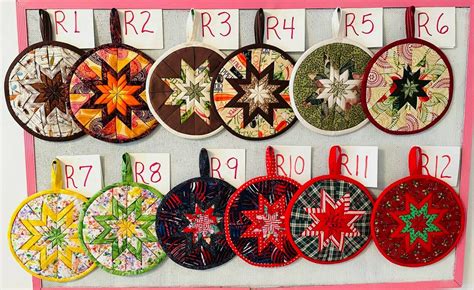 Amish Folded Star Potholders Trivets Hot Pads Etsy