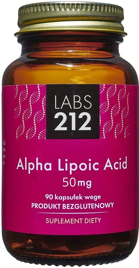 Labs212 Alpha Lipoic Acid 50mg Kwas Alfa Liponowy 90 Kaps Opinie I