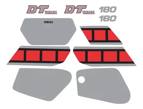 Kit De Pegatinas Compatibles Con Yamaha Dtn 180 1986 Color Negro