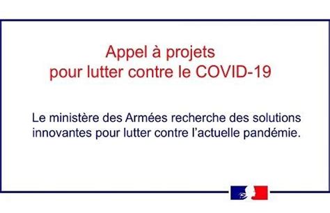 Appel à projets de solutions innovantes pour lutter contre le COVID 19