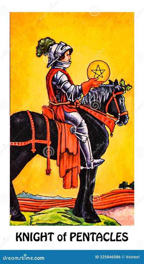 Knight Of Pentacles Tarot Card Construyendo Un Hombre De Negocios