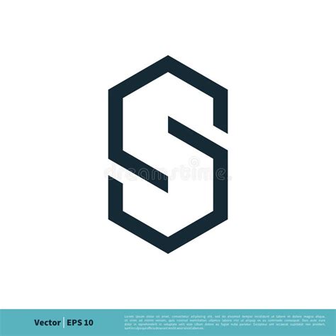 Hexagonal Infinity Letter S Logo Template Illustration Design Vector