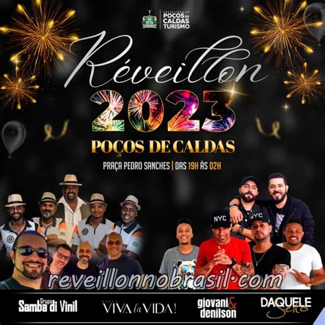 Poços de Caldas Réveillon 2023 shows e queima de fogos silenciosos na