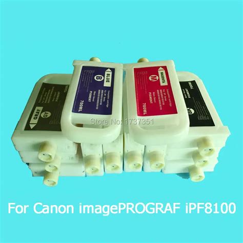 Ml Color Refill Ink Cartridge With Disposable Chip For Canon