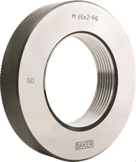 Stainless Steel Baker Thread Ring Gauge Size Dimension Mm