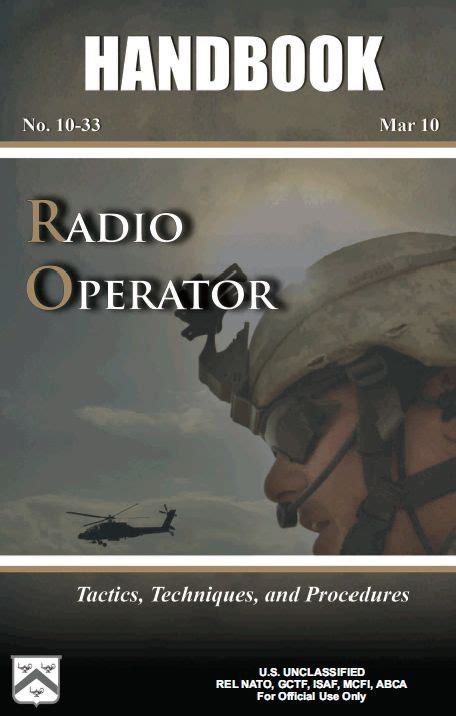 U S Army Radio Operator Handbook Radio Operator Ham Radio Radio