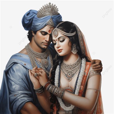 Krishna And Radha Diya Diwali Transpreant PNG Transparent Image And