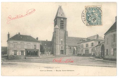 Cartes Postales Anciennes De Vert Le Grand Mairie De Vert Le Grand