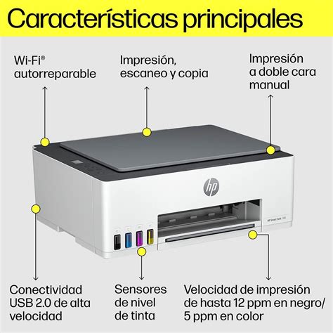 Impresora Multifunción Hp Smart Tank 580 Sistema Continuo Wifi