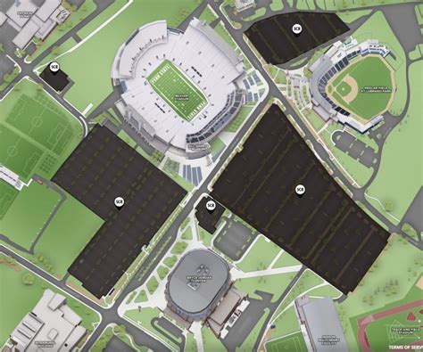 Penn State Stadium Parking Map - Printable Map