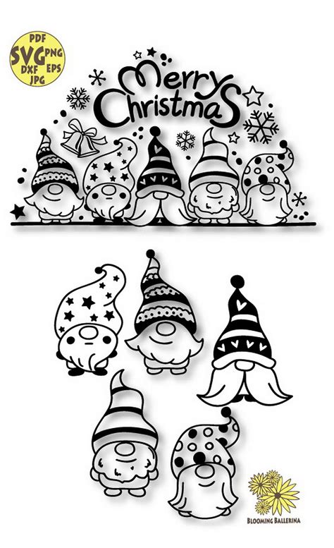 Christmas Gnomes Svg File Christmas Gnome Svgmerry Christmas Etsy Artofit