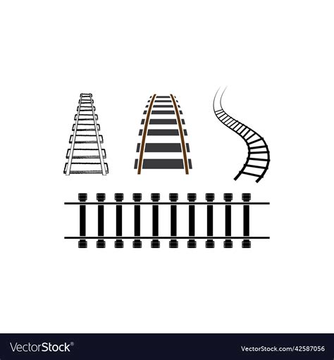 Railway logo Royalty Free Vector Image - VectorStock