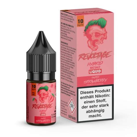 Super Strawberry Hybrid Nikotinsalz Liquid Revoltage