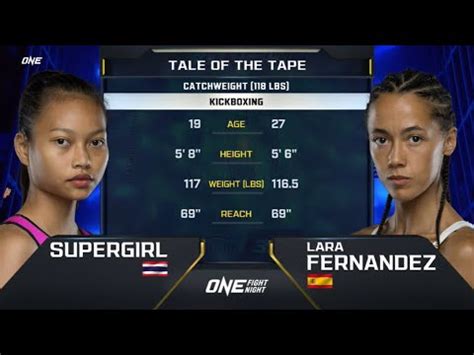 แอนนา ซปเปอรเกรล จรญศกด VS ลารา เฟอรนานเดซ ONE FIGHT NIGHT