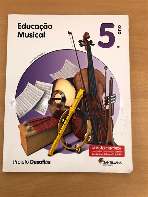 Livro Escolar Educação Musical 5º Ano São Mamede De Infesta E Senhora