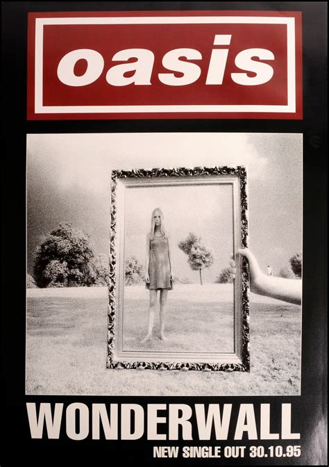 Oasis poster - Wonderwall | Oasis album, Wonderwall oasis, Oasis