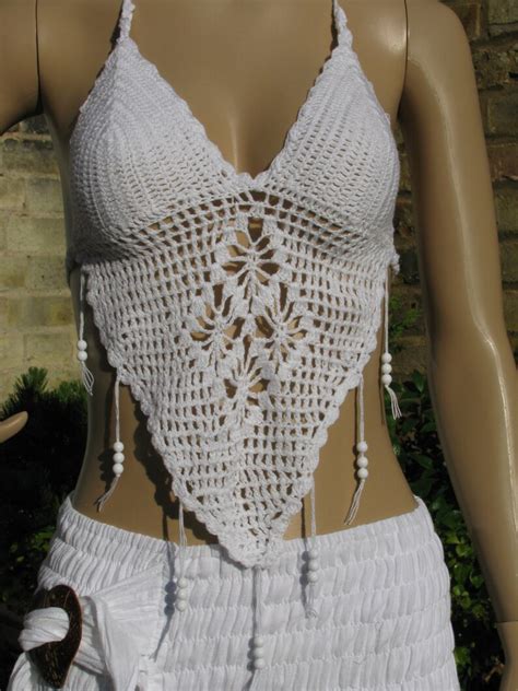 CROCHET BRALET Top 03 Bralette Knitted Bikini And Festival Etsy