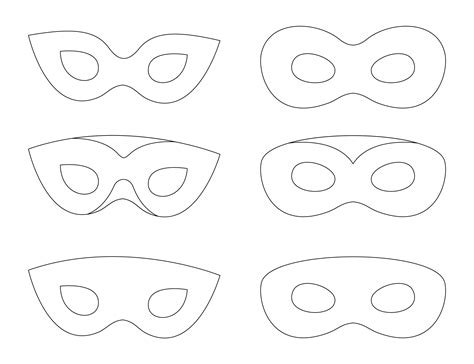 Full Face Mask Template Printable