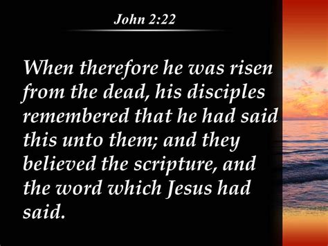 John 2 22 The Scripture And The Words Powerpoint Church Sermon