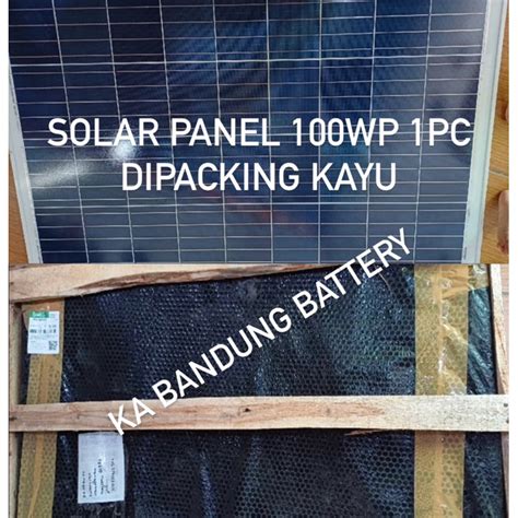 Jual PROMO Paket Solar Panel Cell Tenaga Surya ST 12v 12 V 100wp 100 Wp