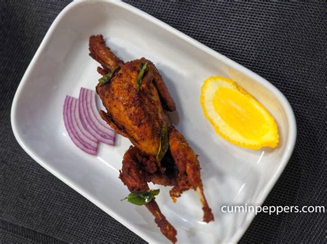 Non Veg Recipe Quail Fry Kaada Fry Cuminpeppers