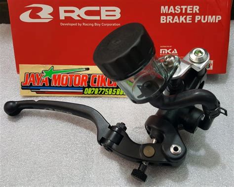 Jual RCB Forged Master Brake Pump S1 Master Rem 14mm Kanan Black Hitam