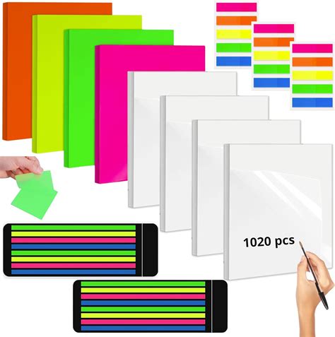 Nookhome Transparent Sticky Notes Pcs Notes Autocollantes