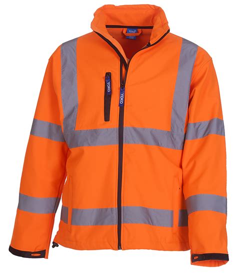 Yoko Hi Vis Soft Shell Jacket Workwear Giant