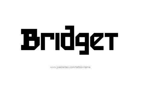 Bridget Name Tattoo Designs