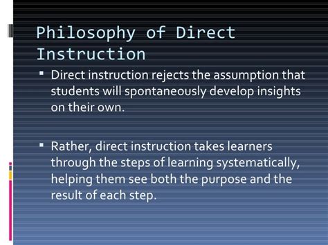 Direct Instruction