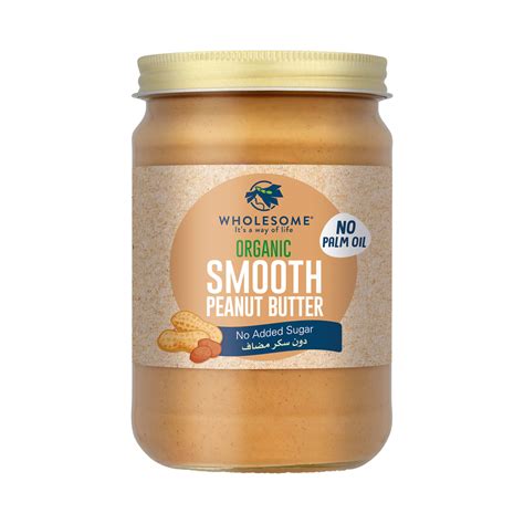 Organic Smooth Peanut Butter – Wholesome