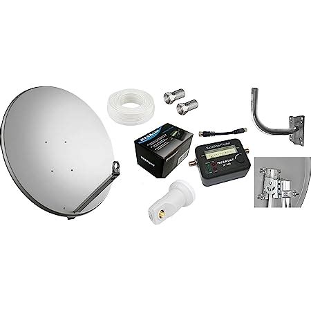 Kit Satellite Parabola Cm Lnb Satelliti Cavo Finder Staffa