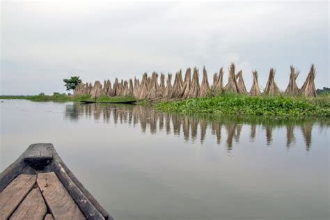 Landscape and Reflection at Rural North 24 Pargana Stock Photo - Image ...