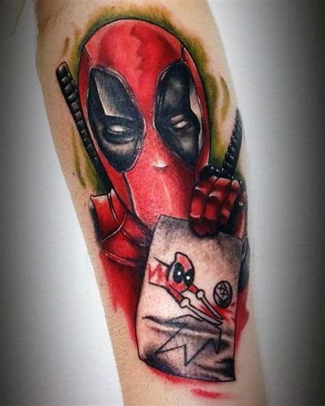 70 Deadpool Tattoo Designs For Men Superhero Ink Ideas