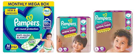 Buy Pampers All Round Protection Pants Active Baby Taped Diapers