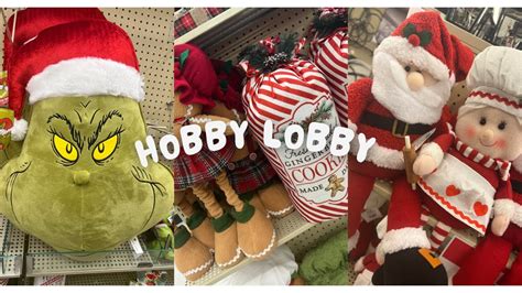 Hobby Lobby Browse With Me New Christmas Finds Gingerbread Hunting