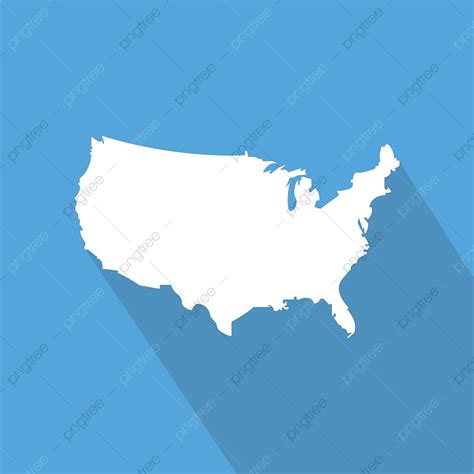 United State Map Vector Hd Png Images United States Map Isolated On