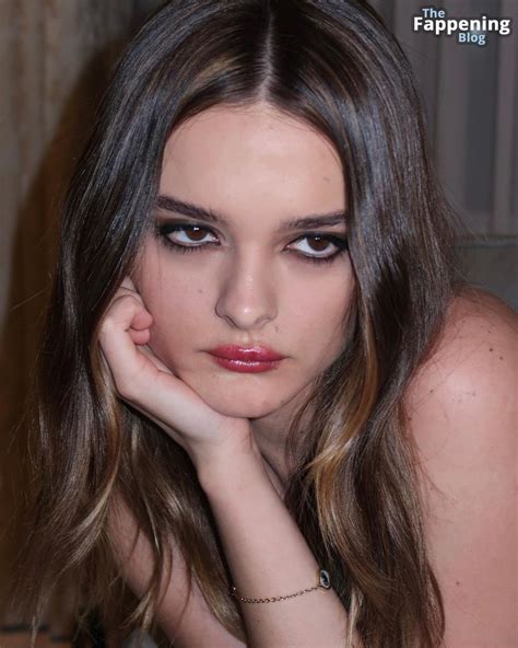 Charlotte Lawrence Exposes Her Nude Breasts In A Sheer Ensemble