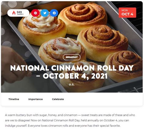 Happy National Cinnamon Roll Day O T Lounge