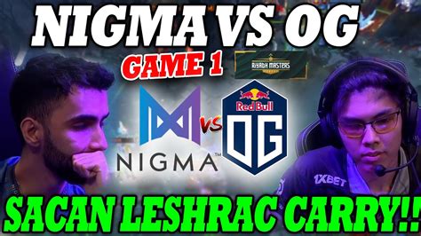 Leshrac Carry De Miracle Nigma Galaxy Vs Og Game Bo Sumail Vs