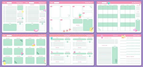 Modelos Engraçados Do Planejador Páginas De Planejadores Diárias