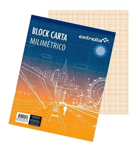 Block Carta Estrella Milimetrico 50 Hojas 1 Pzs Mercadolibre