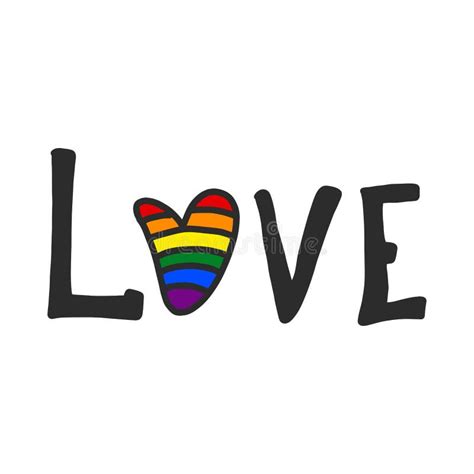 Bandera Arcoíris Vectorial De Amor Dentro Del Corazón Orgullo Gay Concepto Lgbt Diseño Del