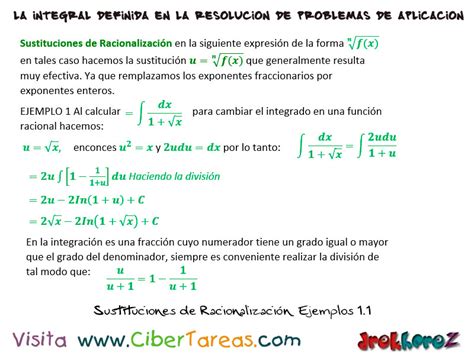 Ejemplos En Calculo Integral Cibertareas