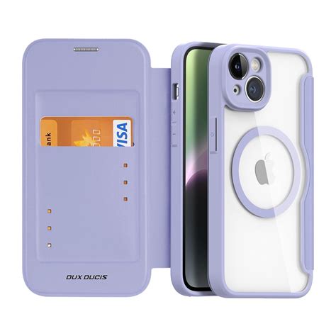 Dux Ducis Skin X Pro Iphone Magsafe Lompakkokotelo Violetti