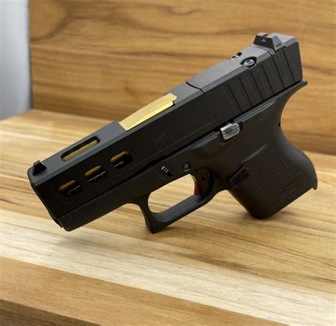 Glock 43 43x Complete Slide Lighting Ported Rmsc Cut Ported Black