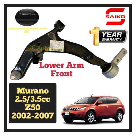 1YEAR WARRANTY SAIKO CONTROL LOWER ARM NISSAN MURANO Z50 2002 2007