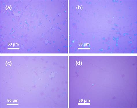 Optical Microscopy Images Of Graphene Transferred Onto Sio Si